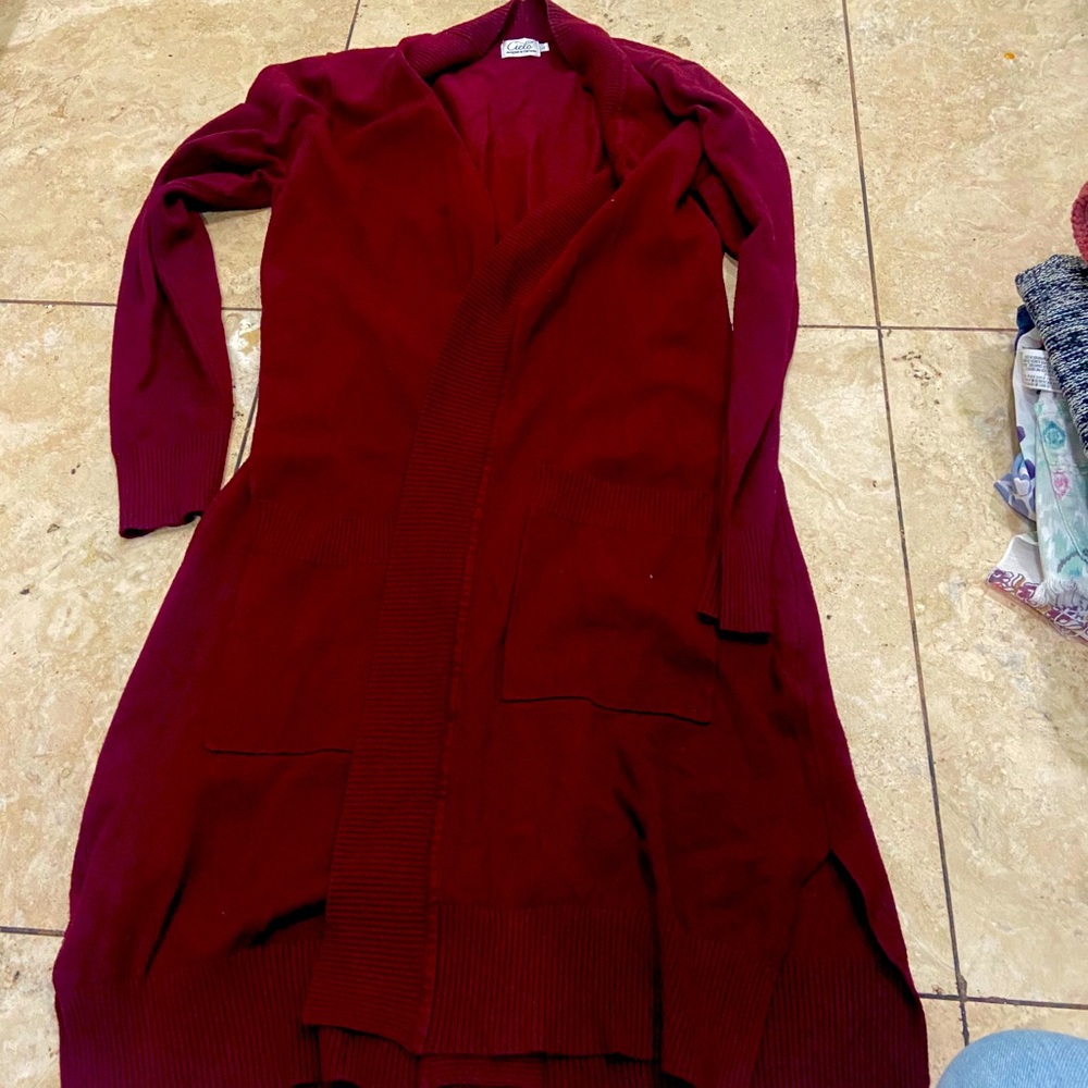 🛑sale🛑 2 for 15.... Knit maroon cardigan